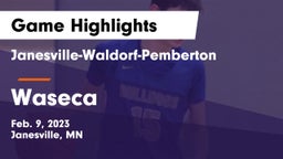 Janesville-Waldorf-Pemberton  vs Waseca  Game Highlights - Feb. 9, 2023