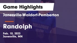 Janesville-Waldorf-Pemberton  vs Randolph  Game Highlights - Feb. 10, 2023