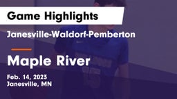 Janesville-Waldorf-Pemberton  vs Maple River  Game Highlights - Feb. 14, 2023