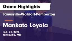 Janesville-Waldorf-Pemberton  vs Mankato Loyola  Game Highlights - Feb. 21, 2023