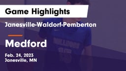 Janesville-Waldorf-Pemberton  vs Medford  Game Highlights - Feb. 24, 2023