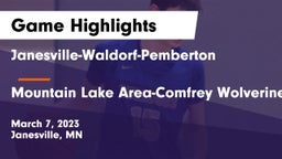 Janesville-Waldorf-Pemberton  vs Mountain Lake Area-Comfrey Wolverines Game Highlights - March 7, 2023