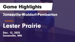 Janesville-Waldorf-Pemberton  vs Lester Prairie  Game Highlights - Dec. 12, 2023