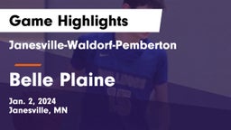 Janesville-Waldorf-Pemberton  vs Belle Plaine  Game Highlights - Jan. 2, 2024