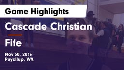 Cascade Christian  vs Fife  Game Highlights - Nov 30, 2016