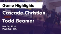 Cascade Christian  vs Todd Beamer  Game Highlights - Dec 28, 2016