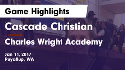 Cascade Christian  vs Charles Wright Academy  Game Highlights - Jan 11, 2017