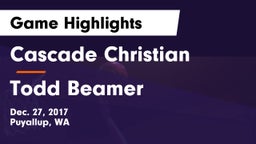 Cascade Christian  vs Todd Beamer  Game Highlights - Dec. 27, 2017