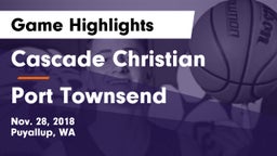 Cascade Christian  vs Port Townsend  Game Highlights - Nov. 28, 2018
