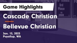 Cascade Christian  vs Bellevue Christian  Game Highlights - Jan. 13, 2023