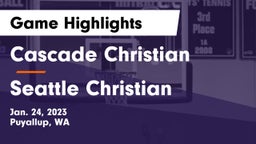 Cascade Christian  vs Seattle Christian Game Highlights - Jan. 24, 2023