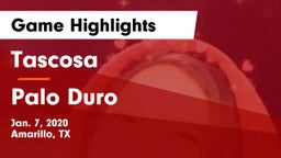 Tascosa  vs Palo Duro  Game Highlights - Jan. 7, 2020