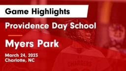 Providence Day School vs Myers Park  Game Highlights - March 24, 2023