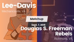 Matchup: Lee-Davis High vs. Douglas S. Freeman Rebels 2018