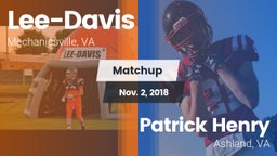 Matchup: Lee-Davis High vs. Patrick Henry  2018