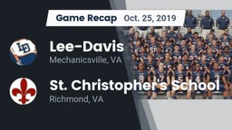 Recap: Lee-Davis  vs. St. Christopher's School 2019