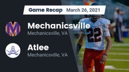 Recap: Mechanicsville  vs. Atlee  2021