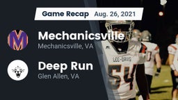 Recap: Mechanicsville  vs. Deep Run  2021