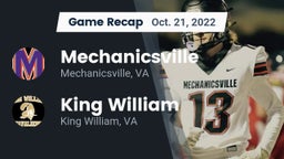 Recap: Mechanicsville  vs. King William  2022