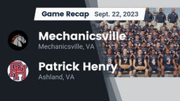 Recap: Mechanicsville  vs. Patrick Henry  2023