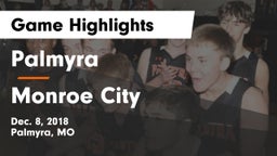 Palmyra  vs Monroe City  Game Highlights - Dec. 8, 2018