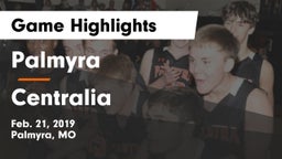 Palmyra  vs Centralia  Game Highlights - Feb. 21, 2019