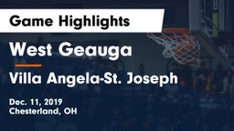 West Geauga  vs Villa Angela-St. Joseph  Game Highlights - Dec. 11, 2019