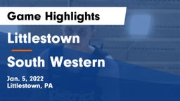 Littlestown  vs South Western  Game Highlights - Jan. 5, 2022