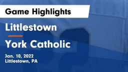 Littlestown  vs York Catholic  Game Highlights - Jan. 10, 2022