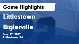 Littlestown  vs Biglerville  Game Highlights - Jan. 12, 2022