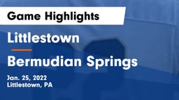 Littlestown  vs Bermudian Springs  Game Highlights - Jan. 25, 2022