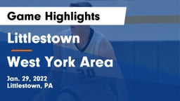 Littlestown  vs West York Area  Game Highlights - Jan. 29, 2022
