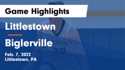 Littlestown  vs Biglerville  Game Highlights - Feb. 7, 2022