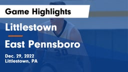 Littlestown  vs East Pennsboro  Game Highlights - Dec. 29, 2022