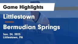 Littlestown  vs Bermudian Springs  Game Highlights - Jan. 24, 2023