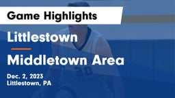 Littlestown  vs Middletown Area  Game Highlights - Dec. 2, 2023