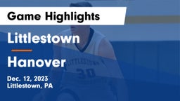 Littlestown  vs Hanover  Game Highlights - Dec. 12, 2023
