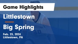 Littlestown  vs Big Spring  Game Highlights - Feb. 23, 2024