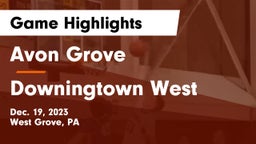 Avon Grove  vs Downingtown West  Game Highlights - Dec. 19, 2023