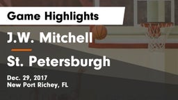 J.W. Mitchell  vs St. Petersburgh  Game Highlights - Dec. 29, 2017