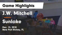 J.W. Mitchell  vs Sunlake  Game Highlights - Dec. 13, 2018