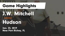 J.W. Mitchell  vs Hudson  Game Highlights - Jan. 23, 2019