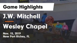J.W. Mitchell  vs Wesley Chapel  Game Highlights - Nov. 15, 2019