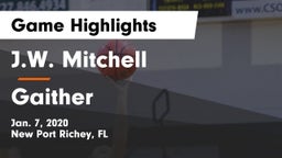 J.W. Mitchell  vs Gaither  Game Highlights - Jan. 7, 2020