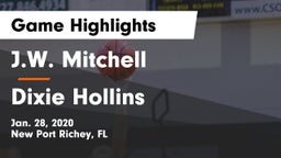 J.W. Mitchell  vs Dixie Hollins  Game Highlights - Jan. 28, 2020