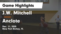 J.W. Mitchell  vs Anclote  Game Highlights - Dec. 11, 2020