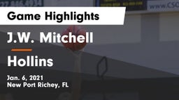 J.W. Mitchell  vs Hollins Game Highlights - Jan. 6, 2021