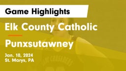 Elk County Catholic  vs Punxsutawney  Game Highlights - Jan. 10, 2024