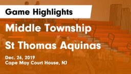 Middle Township  vs St Thomas Aquinas Game Highlights - Dec. 26, 2019