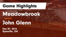 Meadowbrook  vs John Glenn  Game Highlights - Dec 07, 2016